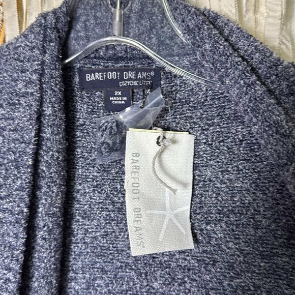 Barefoot Dreams NWT CozyChic Ultra Lite Circle Cardigan in Navy Size 2X - Picture 2 of 14